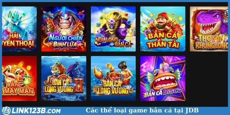 Các thể loại game bắn cá tại JDB