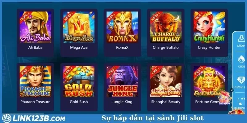 Sự hấp dẫn tại sảnh Jili slot