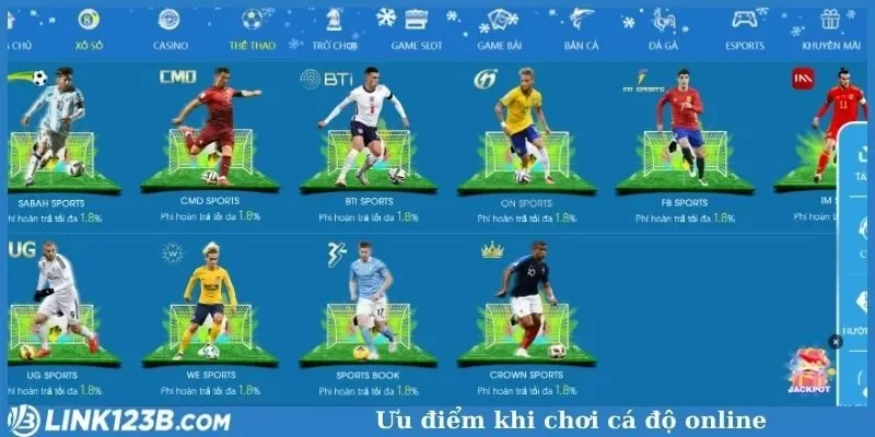 Ưu điểm khi chơi cá độ online