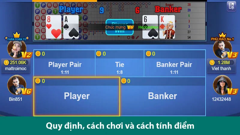 Quy tắc, cách chơi và các mẹo chơi bài Baccarat đổi thưởng trực tuyến