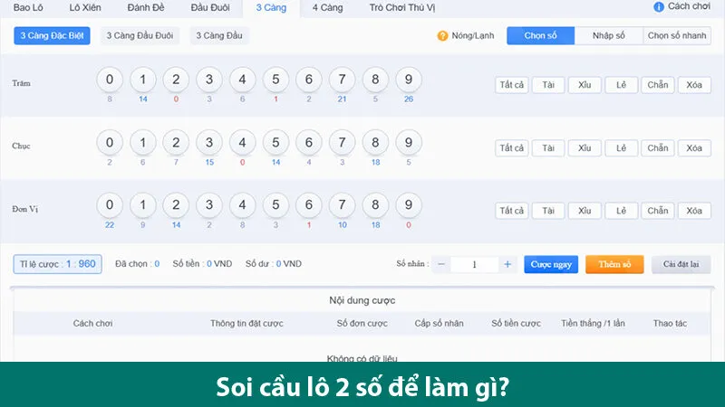 Cách soi cầu lô 2 số chuẩn cho các đề thủ tham khảo 