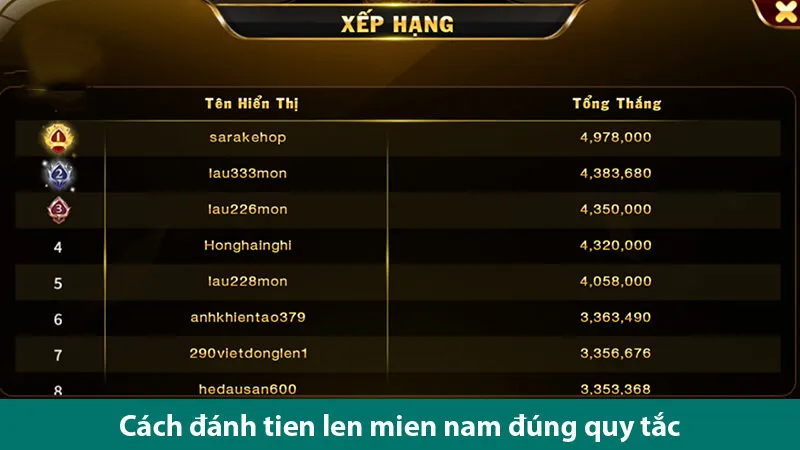 Bật mí cách chơi tiến lên miền Nam online luôn thắng 100%